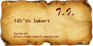 Tóth Imbert névjegykártya
